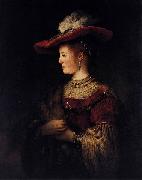Rembrandt Peale Saskia in Pompous Dress Germany oil painting artist